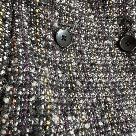 GAP Black and Gray Tweed Pea Coat Size S - Picture 4 of 5